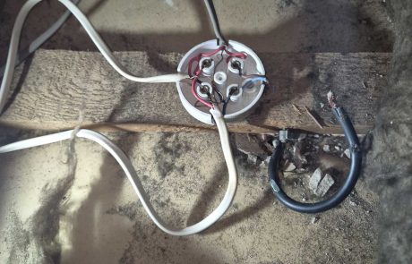 Rodent-damaged-lighting-cable